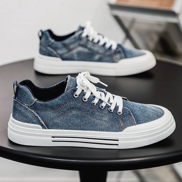 Tenis Casuales Denim Talla Grande Estilo Coreano para Hombre