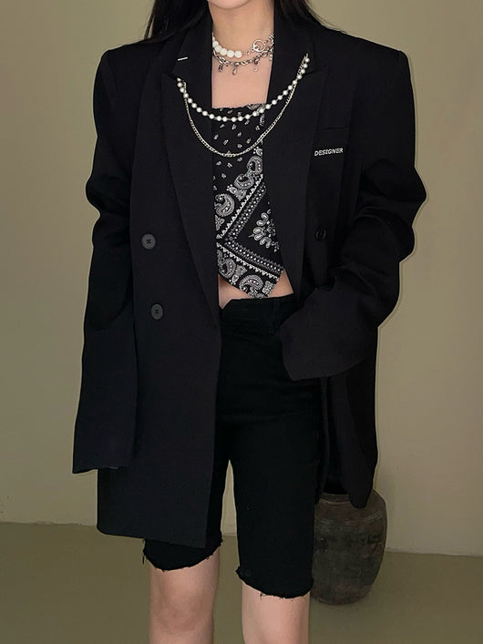Blazer Británico de Corte Moderno Personalidad Urbana - Image 3