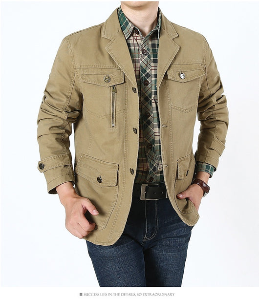 Chaqueta de Algodón Premium para Hombre - Estilo Casual Versátil - Image 15