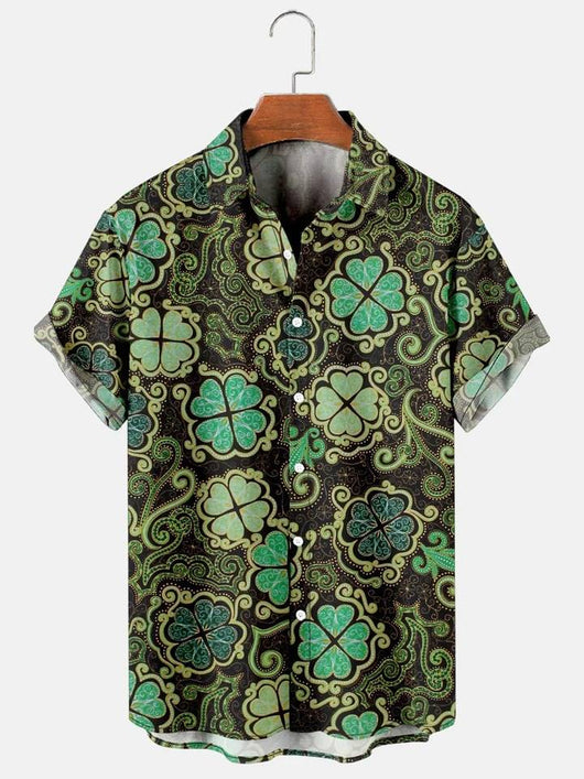 Camisa Casual Hombre Estampado Música y Batería - Image 7