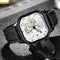 Reloj de Cuarzo Impermeable para Hombre con Esfera Luminosa