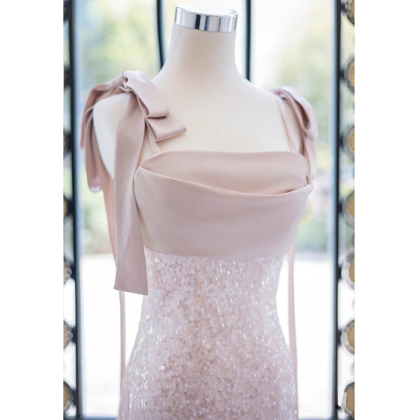 Vestido de Cóctel Sirena con Lentejuelas Ajustado