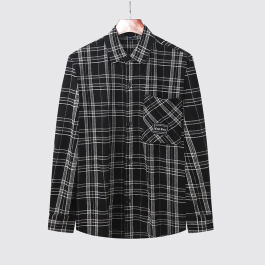 Camisa Cuadros Algodón Transpirable Ajuste Slim para Hombre - Image 4
