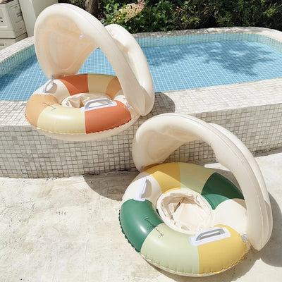 Flotador Anillo Parasol para Piscina con Pedestal - Image 25