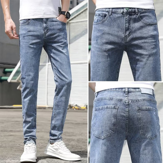 Jeans Claros Hombre Estilo Coreano con Elasticidad - Image 2