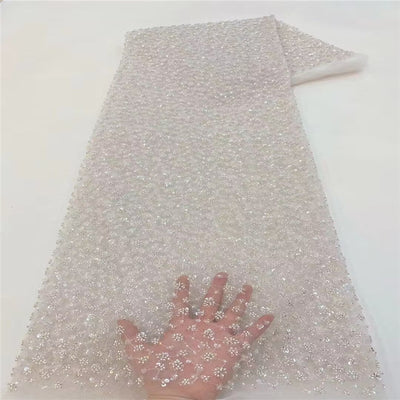 Tela de Lentejuelas con Cuentas de Burbujas para Vestidos de Bordado - Image 3