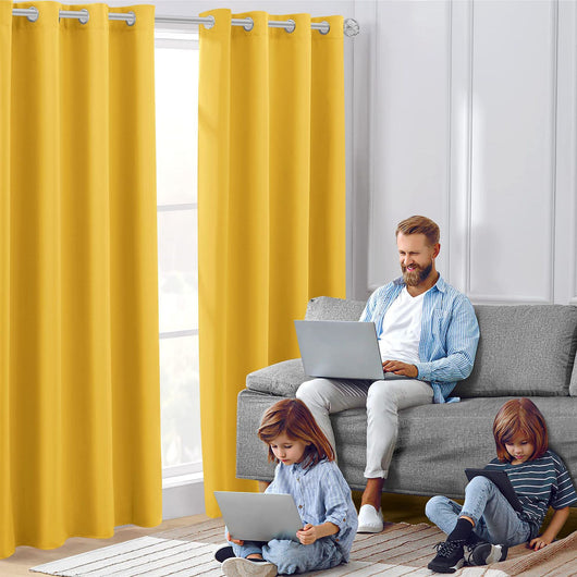Cortinas Modernas Térmicas Bloqueadoras de Luz - Tela Gruesa Opaca Aislante - Image 8