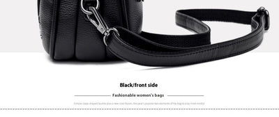 Bolso Bandolera Redondo de Cuero Genuino - Versátil y Elegante - Image 42