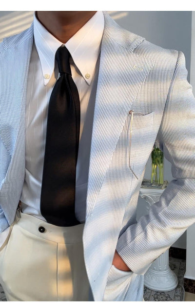 Camisa Elástica de Rayas Multiestación para Hombre - Image 12
