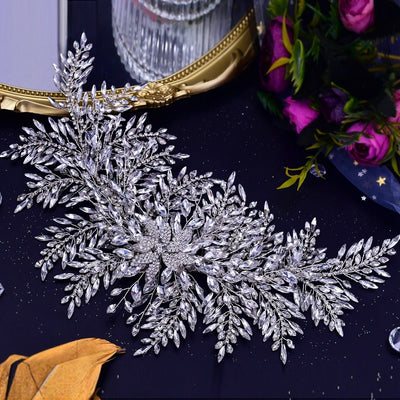Tocado Nupcial con Cristales Brillantes - Accesorios para Novia Artesanales - Image 2