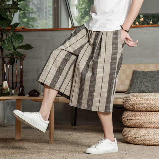 Pantalones Anchos Estilo Chino de Lino - Image 11