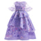 Vestido Princesa Infantil con Falda y Blusa de Manga Corta