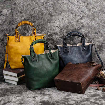 Bolso de Cuero Genuino Retro para Mujer - Estilo Vintage - Image 9