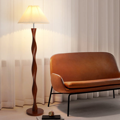 Lámpara de Mesita de Noche en Madera Sólida Nogal - Diseño Minimalista Lujo - Image 4