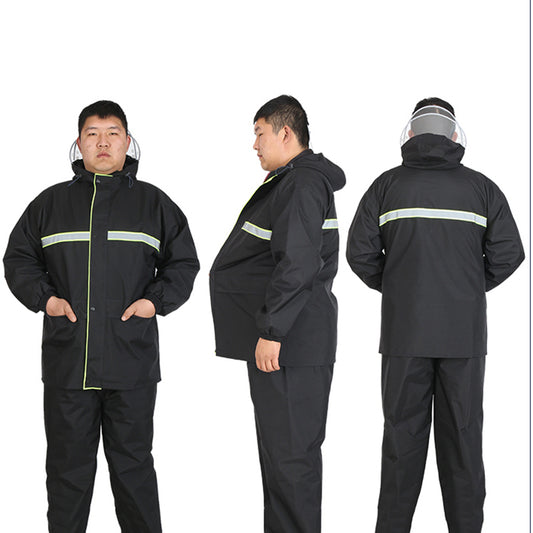 Pantalones Impermeables Oversized para Hombre con Cierre Lateral