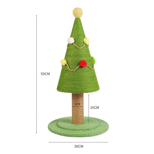 Árbol Rascador Navideño para Gatos con Materiales Naturales - Image 10
