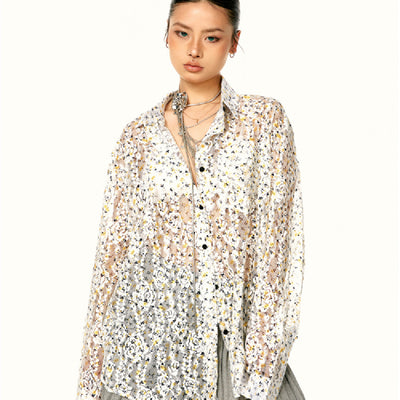 Blusa Elegante con Lentejuelas Coordinable para Mujer - Image 4