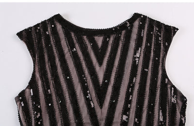 Vestido Largo Fiesta con Borde Sirena y Lentejuelas Brillantes - Image 14