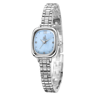 Reloj Cuadrado Acero Inoxidable Resistente al Agua con Movimiento de Cuarzo - Image 4