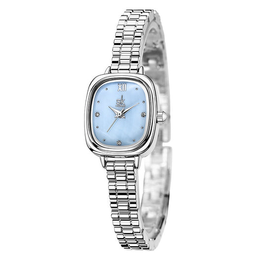 Reloj Cuadrado Acero Inoxidable Resistente al Agua con Movimiento de Cuarzo - Image 4