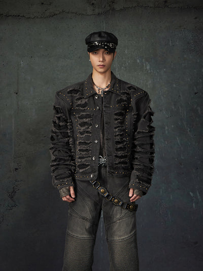 Chaqueta Denim Acolchada con Remaches y Hombros Reforzados - Image 22