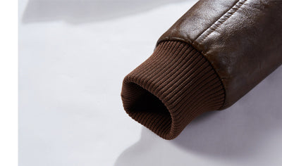 Chaqueta de Cuero PU con Capucha para Hombre - Image 27