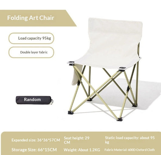 Juego de Mesa y Silla Plegable con Respaldo para Camping - Image 8
