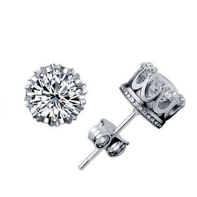 Aretes de Circonita Diamante Corona - Image 7