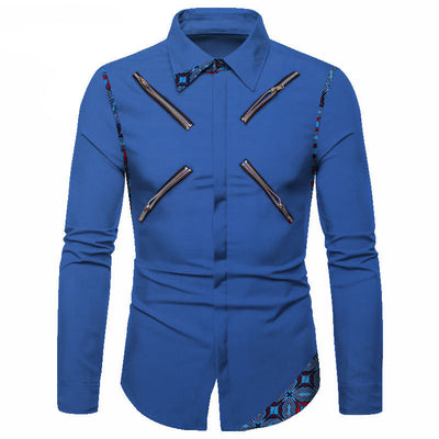 Camisa Casual de Algodón Poliéster para Jóvenes - Cuello Solapa Blanco Clásico - Image 8