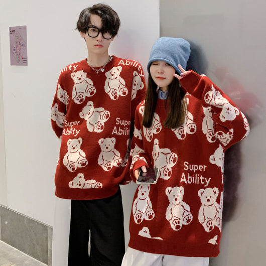 Suéter Unisex con Estampado de Osito Alfabeto - Image 17