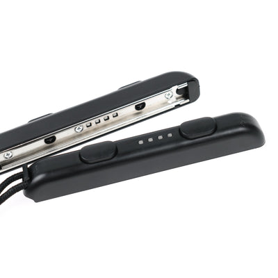 Two black Nintendo Switch Joy-Con wrist straps, one showing internal metal rail, the other with buttons and lanyard. - Image 15