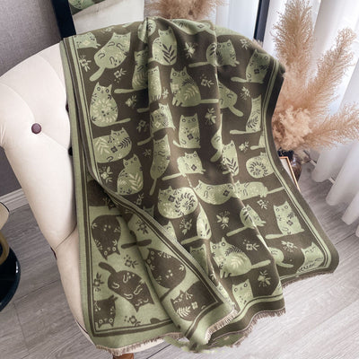 Bufanda Térmica para Gato Adorable con Tejido Jacquard Grueso - Image 11