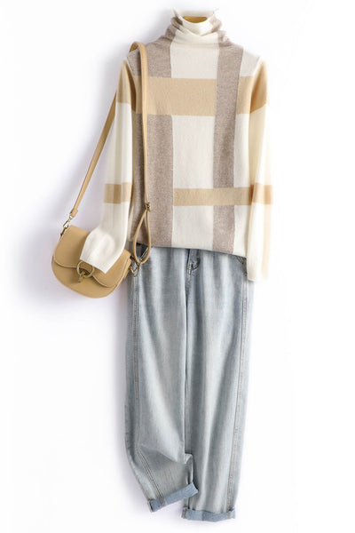 Suéter de Lana Pura con Cuello Tipo Pile - Prenda Base Versátil - Image 12