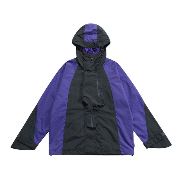 Chaqueta de Montaña Retro con Bolsillos Laterales - Diseño Suelto y Colores Clásicos