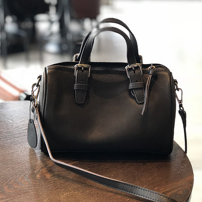 Bolso Literario de Cuero Genuino Estilo Retro - Image 6