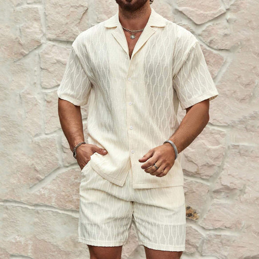 men's two-piece tracksuit, tracksuit, black, casual, resort wear, beach style - Image 13
