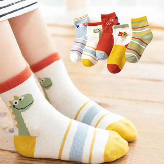 Calcetines Infantiles de Algodón Peinado con Diseños de Caricaturas - Image 19