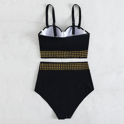 Bikini Realce con Aro Negro de Cintura Alta - Image 5