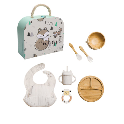 Set Completo de Alimentación Infantil con Plato Inteligente, Babero de Silicona y Accesorios - Image 16