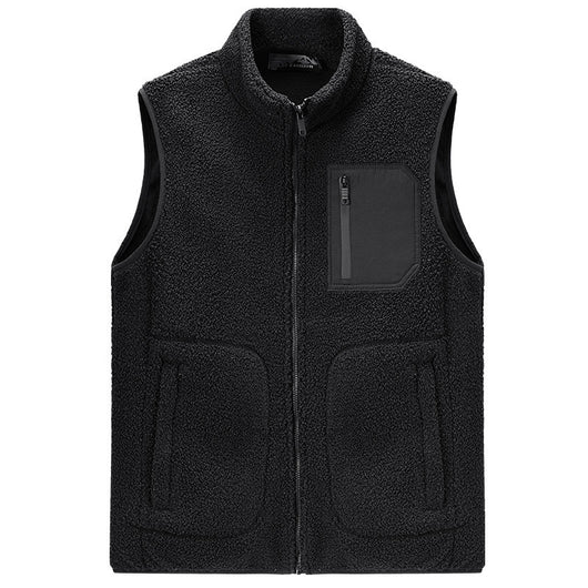 Chaleco de Terciopelo Teddy Liso para Hombre - Image 6