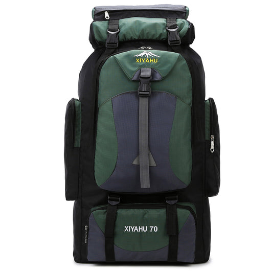 Mochila de Trekking 70L para Senderismo, Camping y Viajes de Aventura