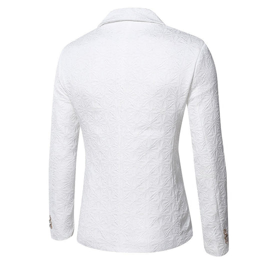 Chaqueta Slim Fit Jacquard Coreana para Hombre - Image 13
