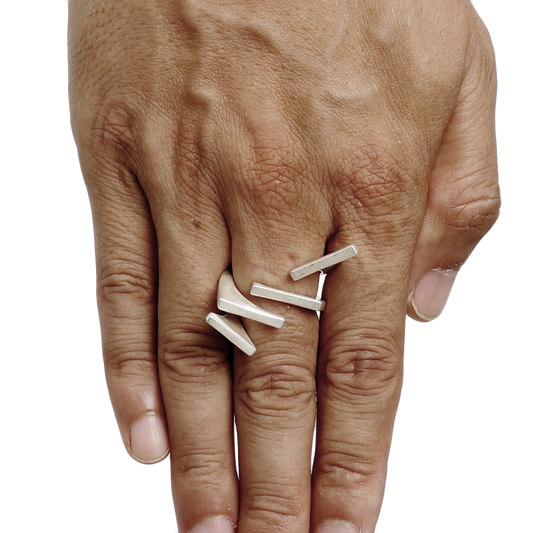 Anillo de Plata Esterlina Flotante - Image 2