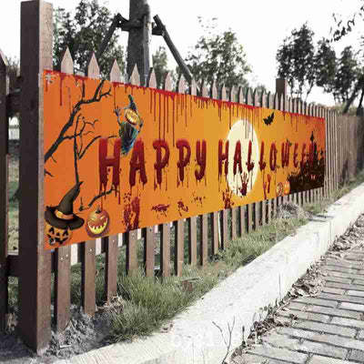 Bandera Decorativa Halloween con Diseño Terror - Fondo Festivo - Image 9