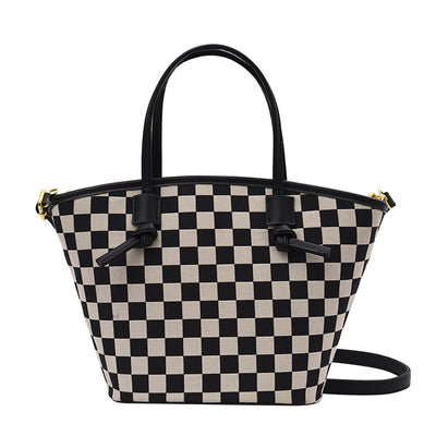 Bolso Bucket Cuadros Invierno - Cartera de Moda a Cuadros - Image 12