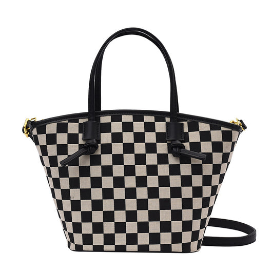 Bolso Bucket Cuadros Invierno - Cartera de Moda a Cuadros - Image 12