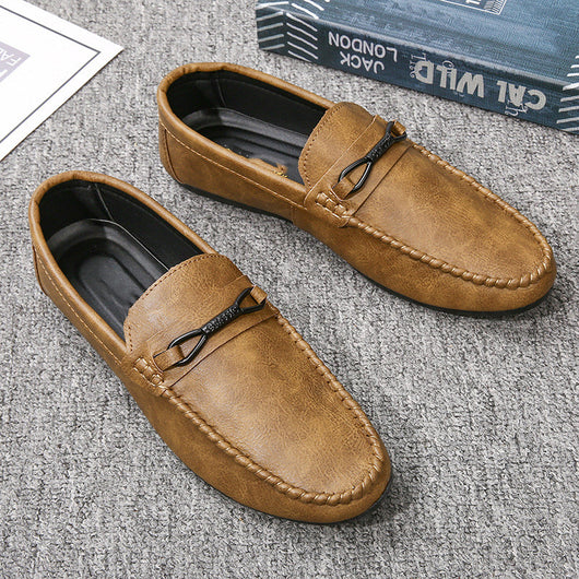 Zapatos Casuales de Cuero con Suela Flexible para Hombre - Image 6