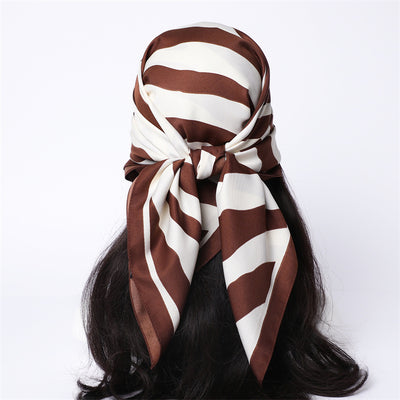 Chal Hijab Protector Solar con Bloques de Color Floral - Image 41