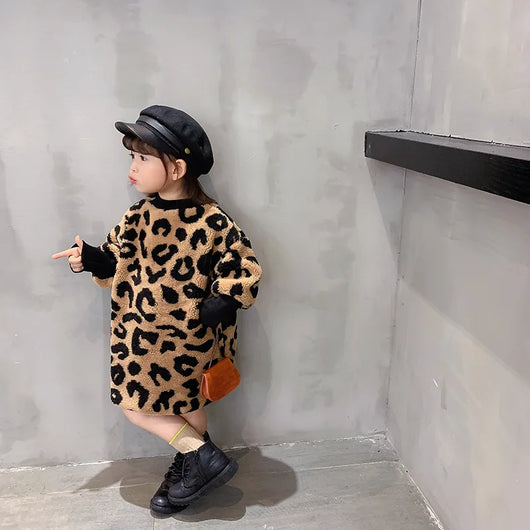 Blusa Infantil Estampado Leopardo Manga Larga Cálida en Cashmere - Image 20