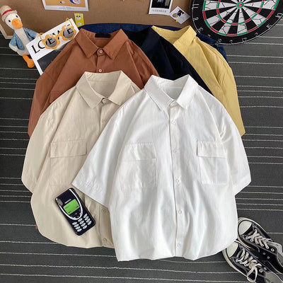 Camisa de Trabajo Coreana para Hombre - Estilo Moderno y Versátil - Image 5